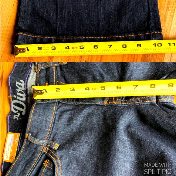 🆕 OLD NAVY Diva Jeans Low Rise Blue Denim Size 6 - Picture 12 of 16